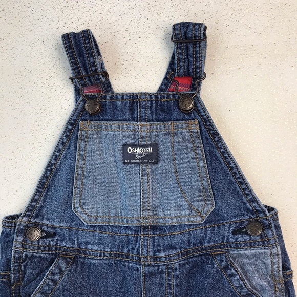 Oshkosh Baby Boy Denim Overall Size 18 Months - Picture 2 of 7